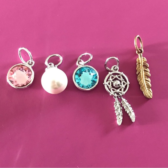 Authentic Origami Owl Pendants set of 5 - Picture 1 of 9